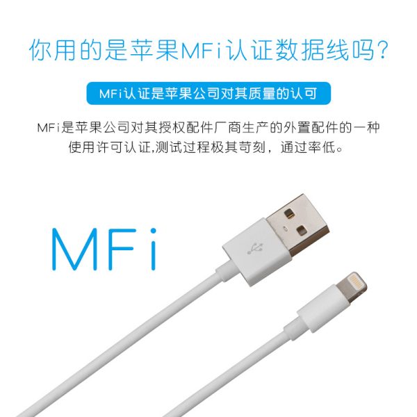 Apple MFi Certified 8 Pin iPhone Cable - Image 3