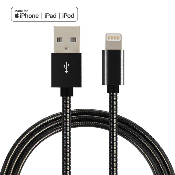 [Apple MFi Certified] Metal USB Lightning Cable
