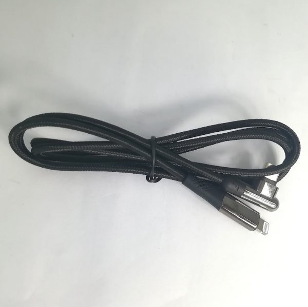 MFi Certified 90 Degree Nylon Braided Cable - Image 4