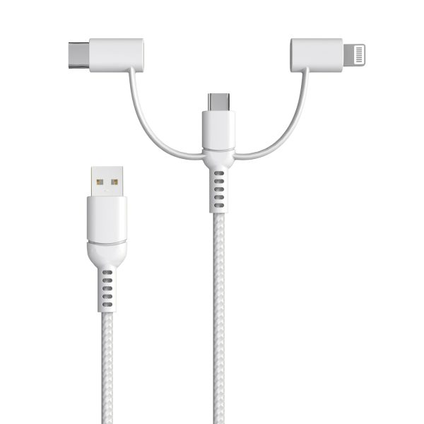 Apple MFi certified 3 in 1 data cable