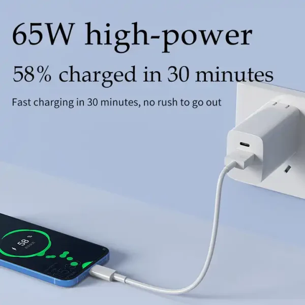 MFi certified PD65w GaN fast charging - Image 5